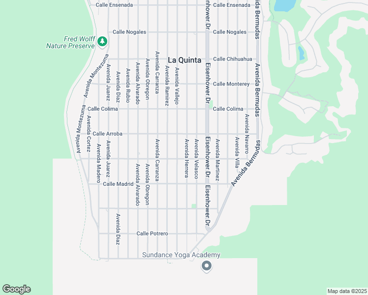 map of restaurants, bars, coffee shops, grocery stores, and more near 53845 Avenue Herrera in La Quinta