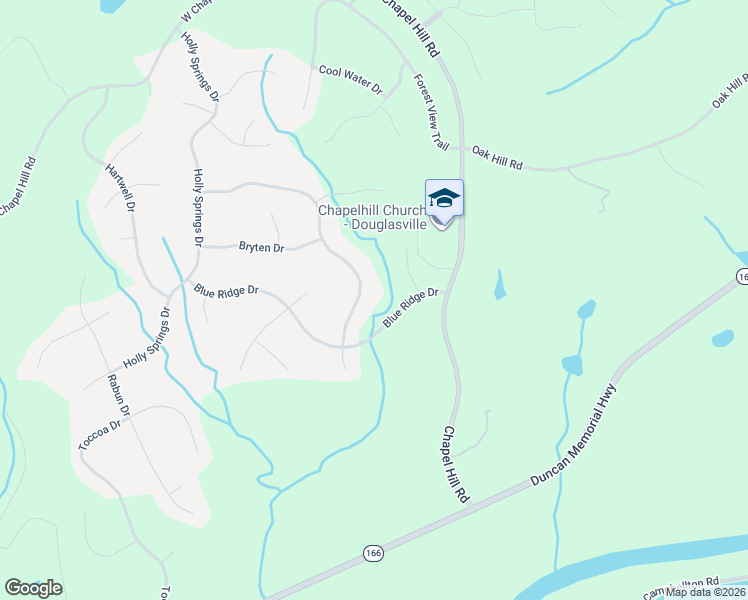 map of restaurants, bars, coffee shops, grocery stores, and more near 4340 Bronte Lane in Douglasville