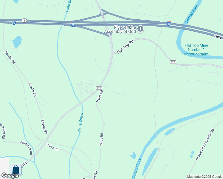map of restaurants, bars, coffee shops, grocery stores, and more near 6075 Red Hill Road in Dora