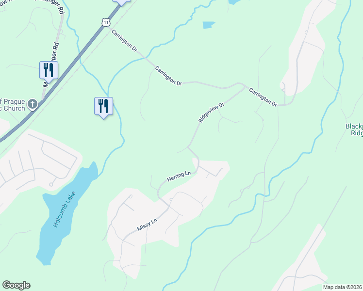 map of restaurants, bars, coffee shops, grocery stores, and more near 5605 Ridgeview Drive in Trussville