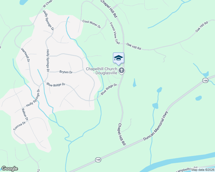 map of restaurants, bars, coffee shops, grocery stores, and more near 4327 Blue Ridge Drive in Douglasville