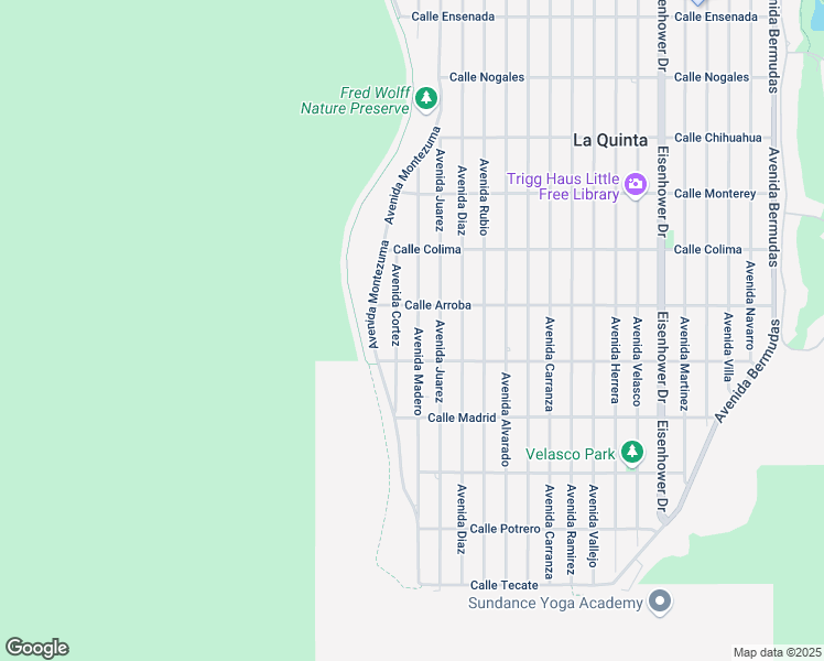 map of restaurants, bars, coffee shops, grocery stores, and more near 53835 Avenue Madero in La Quinta