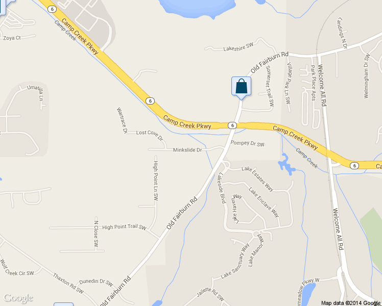 map of restaurants, bars, coffee shops, grocery stores, and more near 4378 Minkslide Drive in Atlanta