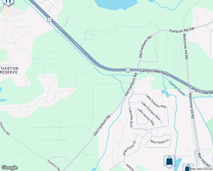 map of restaurants, bars, coffee shops, grocery stores, and more near 4382 Minkslide Drive in Atlanta