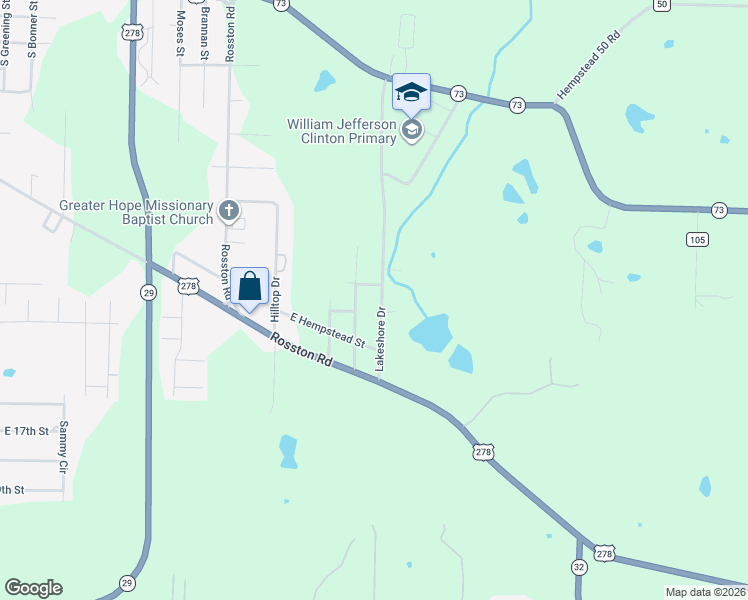 map of restaurants, bars, coffee shops, grocery stores, and more near 1210 Lakeshore Drive in Hope