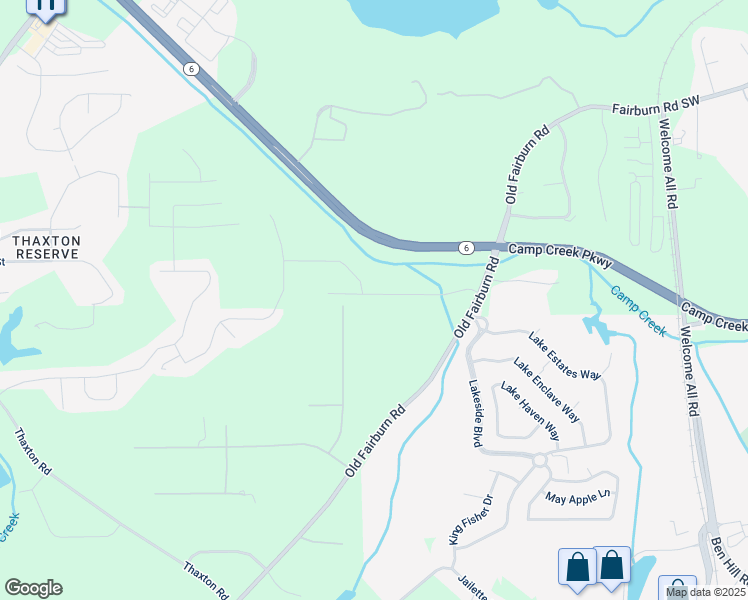 map of restaurants, bars, coffee shops, grocery stores, and more near 4394 Minkslide Drive in Atlanta