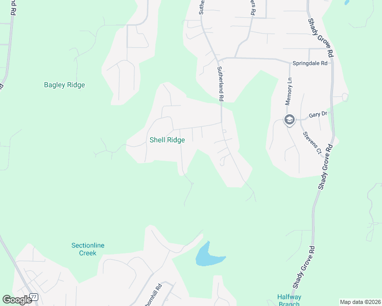 map of restaurants, bars, coffee shops, grocery stores, and more near 740 Westwood Road in Mount Olive