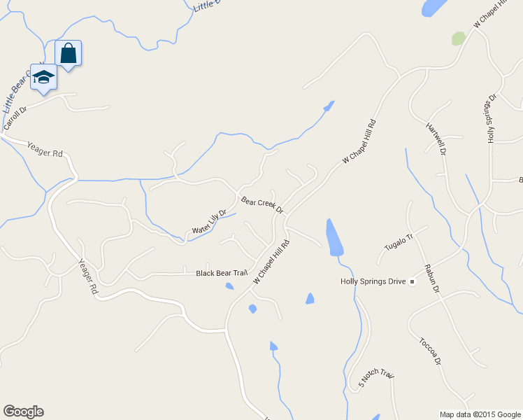 map of restaurants, bars, coffee shops, grocery stores, and more near 5581 Bear Creek Dr in Douglasville