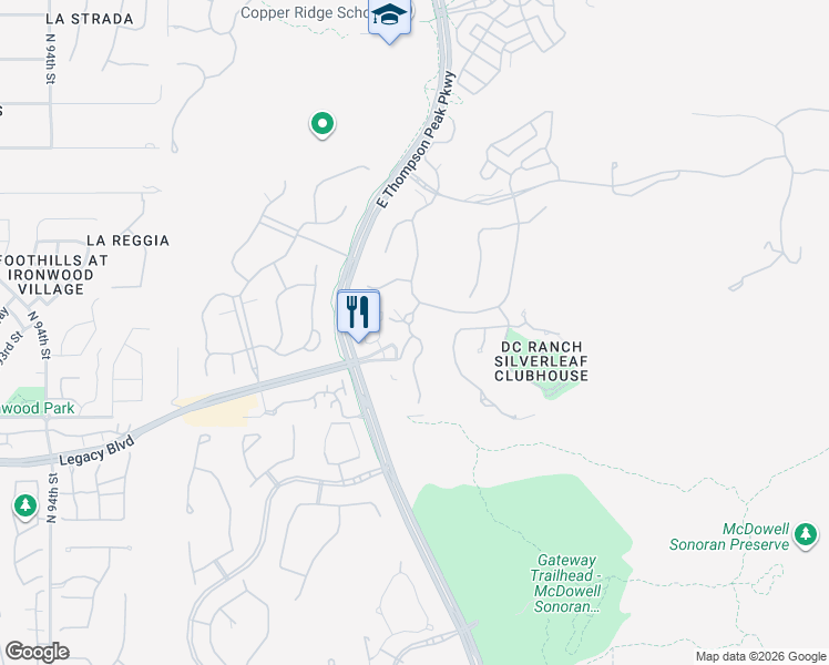 map of restaurants, bars, coffee shops, grocery stores, and more near 18903 North 101st Street in Scottsdale