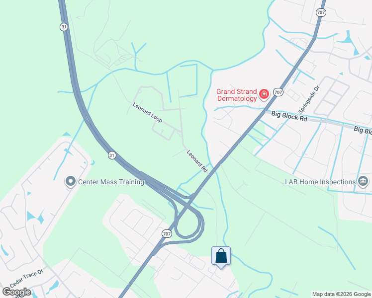 map of restaurants, bars, coffee shops, grocery stores, and more near Weikles Lane in Horry County