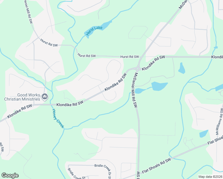 map of restaurants, bars, coffee shops, grocery stores, and more near 1232 Castle Point Court Southwest in Conyers