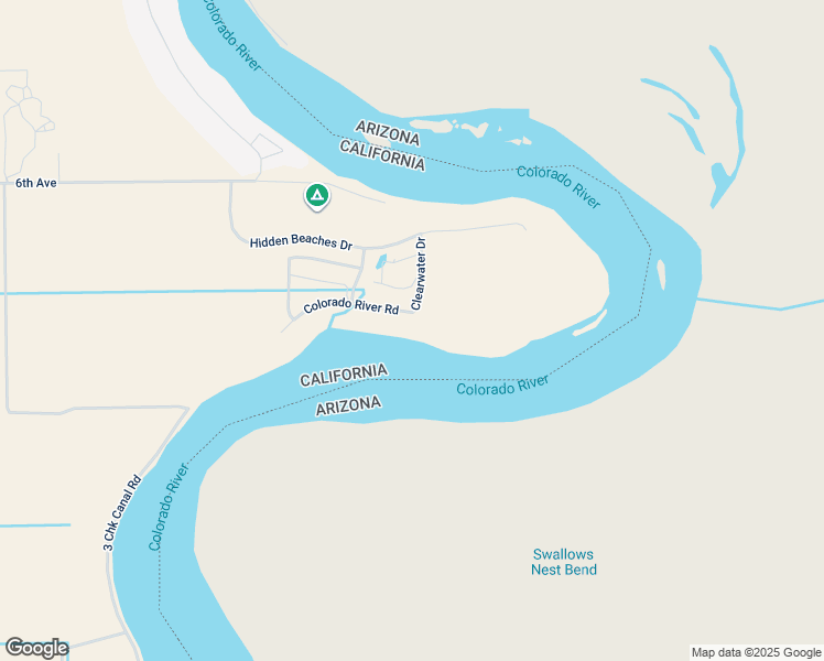 map of restaurants, bars, coffee shops, grocery stores, and more near 2764 Colorado River Road in Blythe