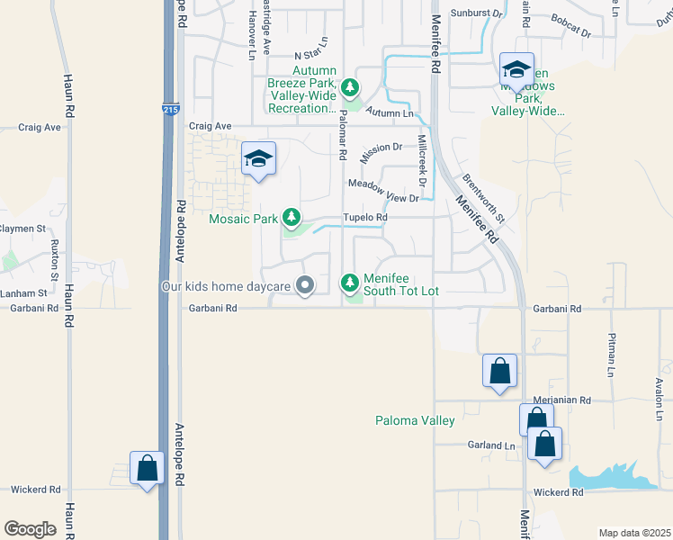 map of restaurants, bars, coffee shops, grocery stores, and more near 31898 Sorrel Run Court in Menifee