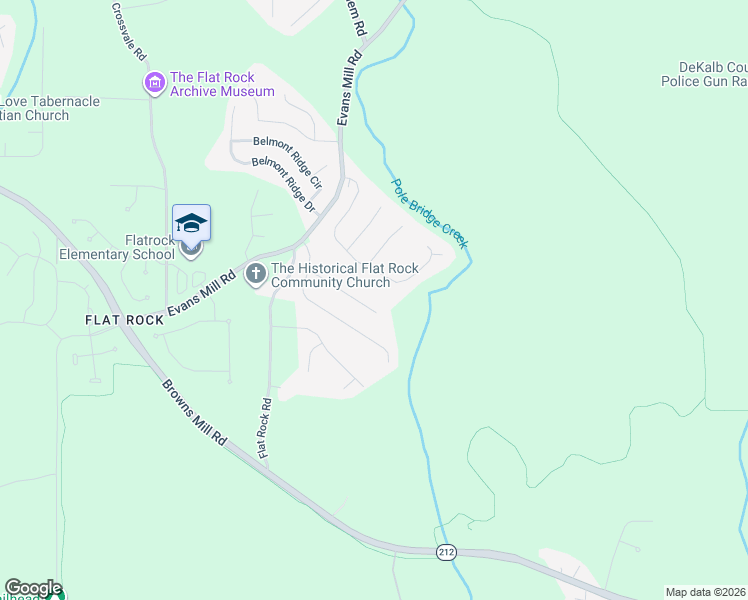map of restaurants, bars, coffee shops, grocery stores, and more near 5814 Windermere Court in Stonecrest