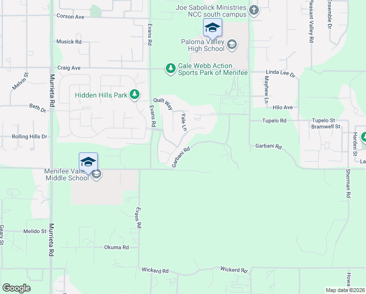 map of restaurants, bars, coffee shops, grocery stores, and more near 31910 Livingston Street in Menifee