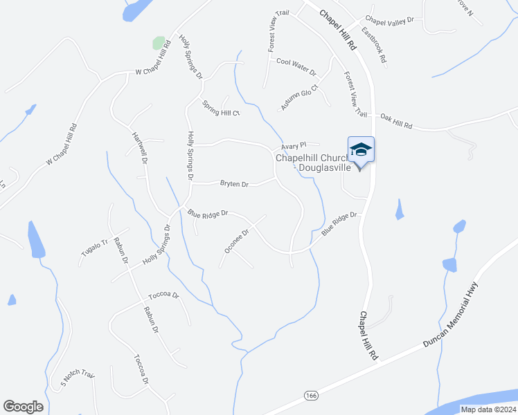 map of restaurants, bars, coffee shops, grocery stores, and more near 5423 Pierce Court in Douglasville