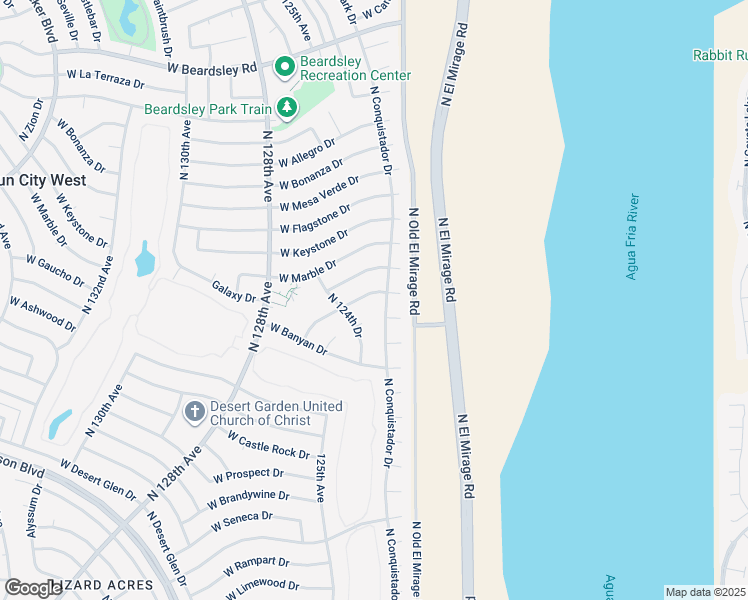 map of restaurants, bars, coffee shops, grocery stores, and more near 18831 North 124th Drive in Sun City West