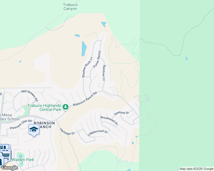 map of restaurants, bars, coffee shops, grocery stores, and more near 21405 Vista Drive in Trabuco Canyon