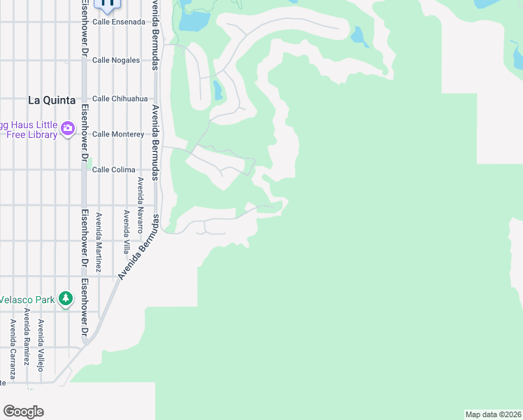 map of restaurants, bars, coffee shops, grocery stores, and more near 53985 Del Gato Drive in La Quinta