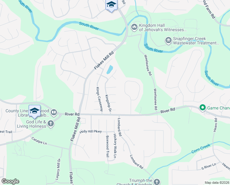 map of restaurants, bars, coffee shops, grocery stores, and more near 3992 Hillary Glen in Ellenwood