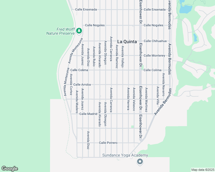 map of restaurants, bars, coffee shops, grocery stores, and more near 53750 Avenue Obregon in La Quinta