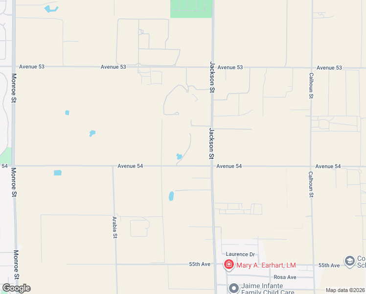 map of restaurants, bars, coffee shops, grocery stores, and more near 82820 Avenue 54 in Thermal