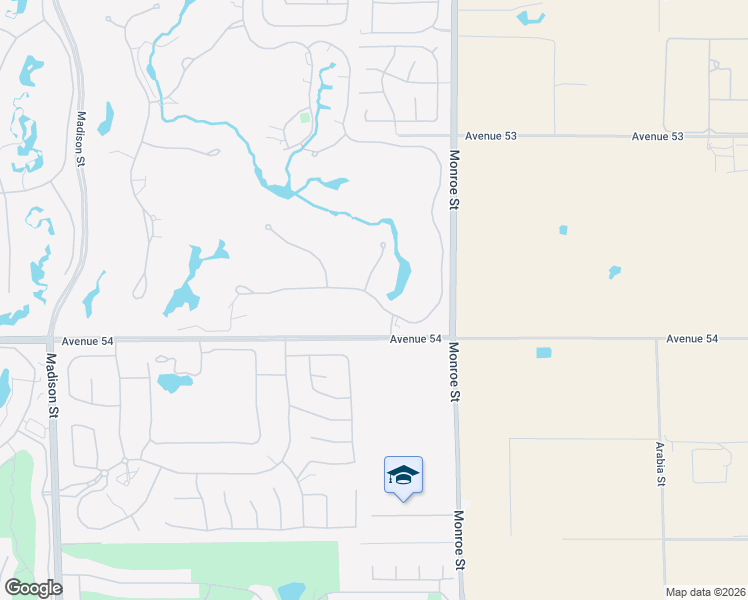 map of restaurants, bars, coffee shops, grocery stores, and more near 81807 Baffin Avenue in La Quinta