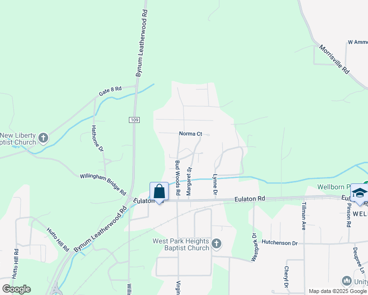 map of restaurants, bars, coffee shops, grocery stores, and more near 39 Gilpin Circle in Anniston