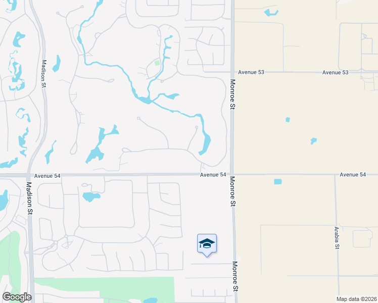 map of restaurants, bars, coffee shops, grocery stores, and more near 81807 Baffin Avenue in La Quinta