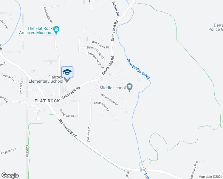 map of restaurants, bars, coffee shops, grocery stores, and more near 5776 Windermere Court in Lithonia