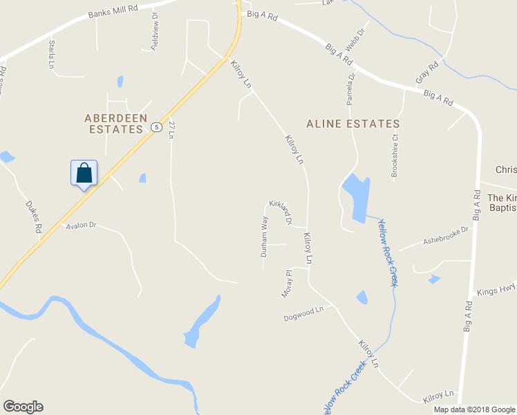 map of restaurants, bars, coffee shops, grocery stores, and more near 5429 Durham Way in Douglasville