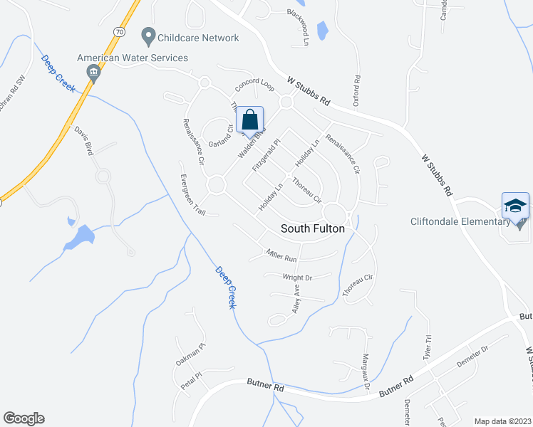 map of restaurants, bars, coffee shops, grocery stores, and more near 260 Fitzgerald Place in Atlanta
