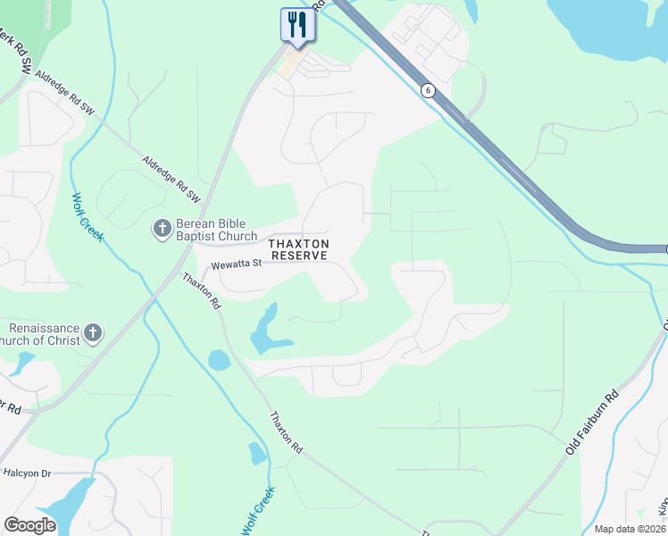 map of restaurants, bars, coffee shops, grocery stores, and more near 4922 Wewatta Street in Atlanta