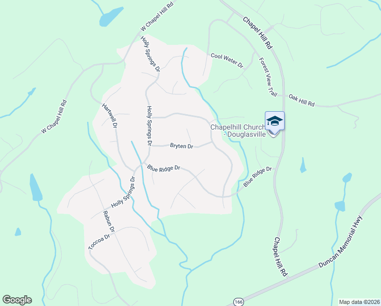 map of restaurants, bars, coffee shops, grocery stores, and more near 4483 Bryten Drive in Douglasville