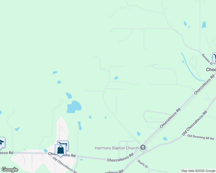 map of restaurants, bars, coffee shops, grocery stores, and more near 23 Mountain Breeze Street in Anniston