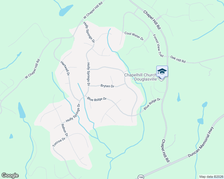 map of restaurants, bars, coffee shops, grocery stores, and more near 4483 Bryten Drive in Douglasville
