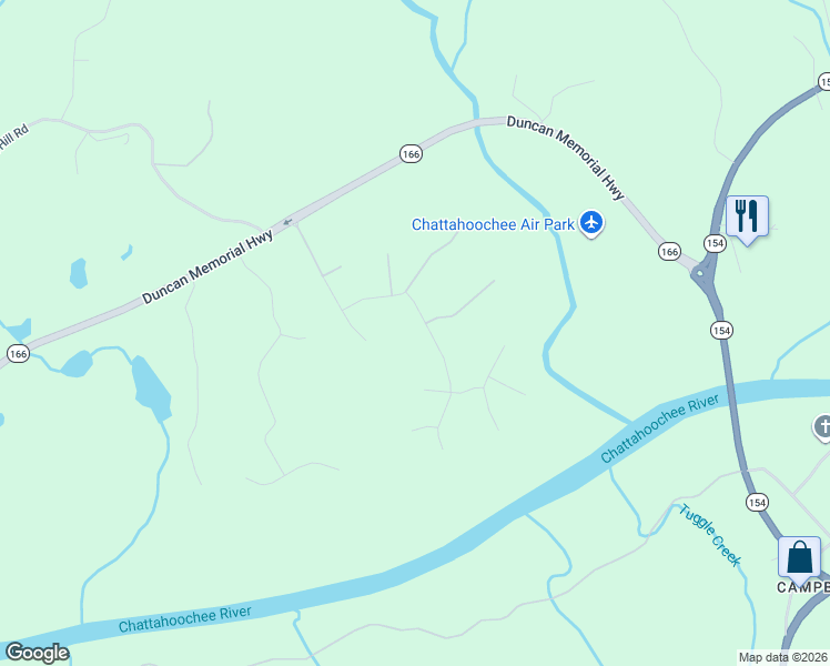 map of restaurants, bars, coffee shops, grocery stores, and more near 3373 Siena Place in Douglasville