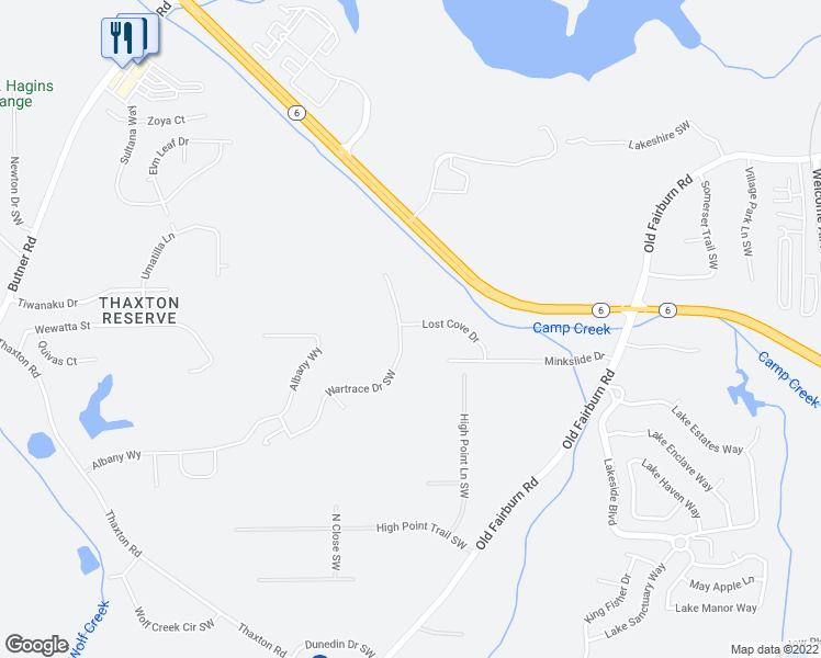 map of restaurants, bars, coffee shops, grocery stores, and more near 3652 Wartrace Drive in Atlanta