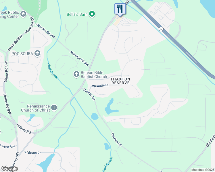 map of restaurants, bars, coffee shops, grocery stores, and more near 4962 Wewatta Street in Atlanta