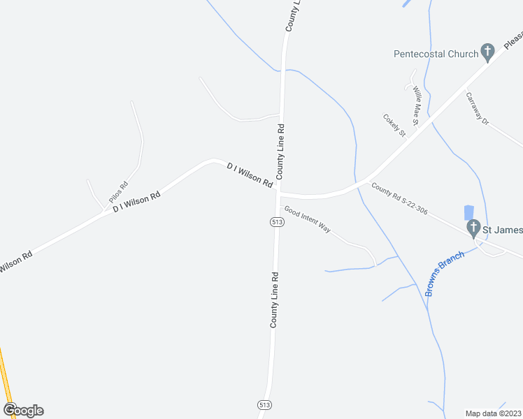 map of restaurants, bars, coffee shops, grocery stores, and more near 10463 County Line Road in Hemingway