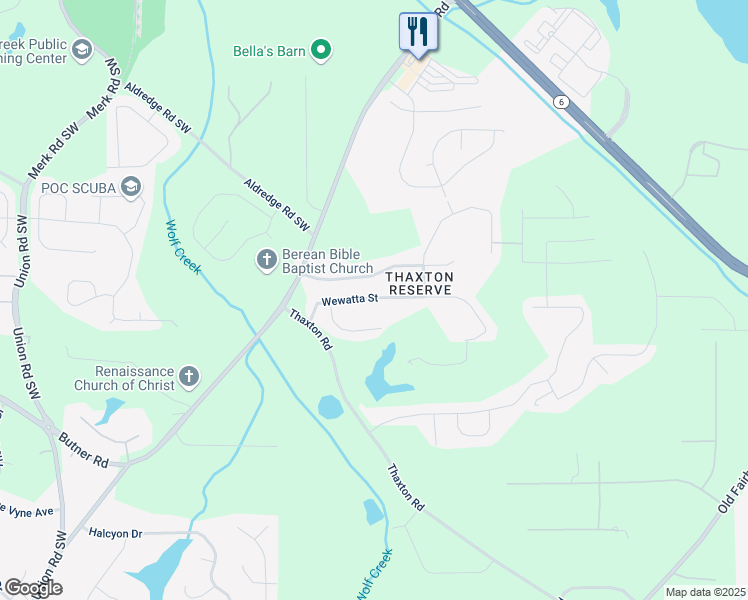 map of restaurants, bars, coffee shops, grocery stores, and more near 4962 Wewatta Street in Atlanta