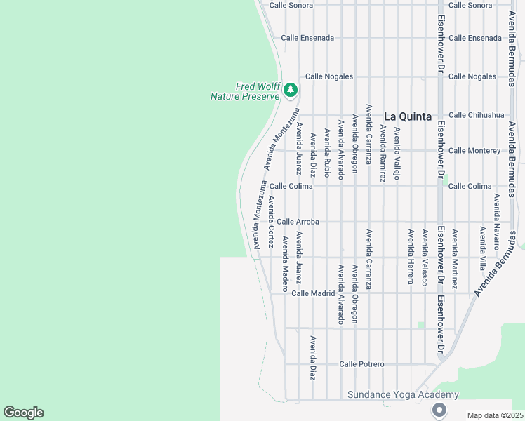 map of restaurants, bars, coffee shops, grocery stores, and more near 53680 Avenue Montezuma in La Quinta