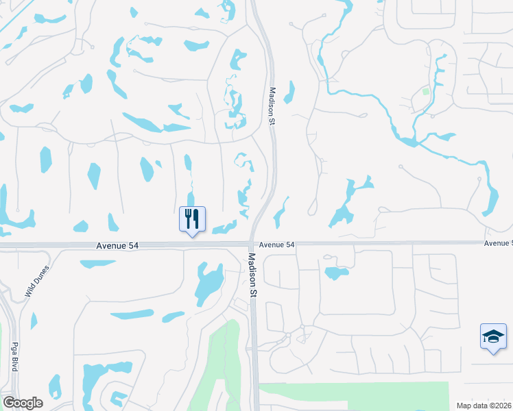 map of restaurants, bars, coffee shops, grocery stores, and more near 53731 Via Mallorca in La Quinta