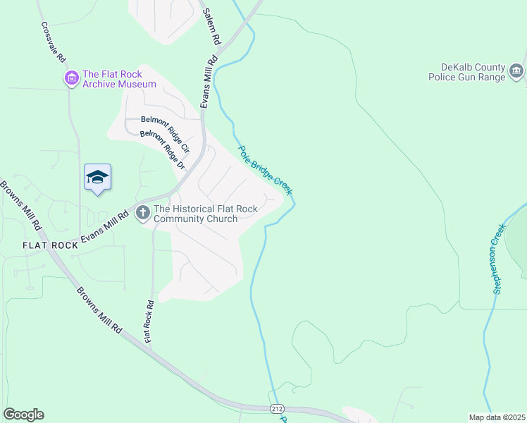 map of restaurants, bars, coffee shops, grocery stores, and more near 4159 Brooks Mill Drive in Stonecrest