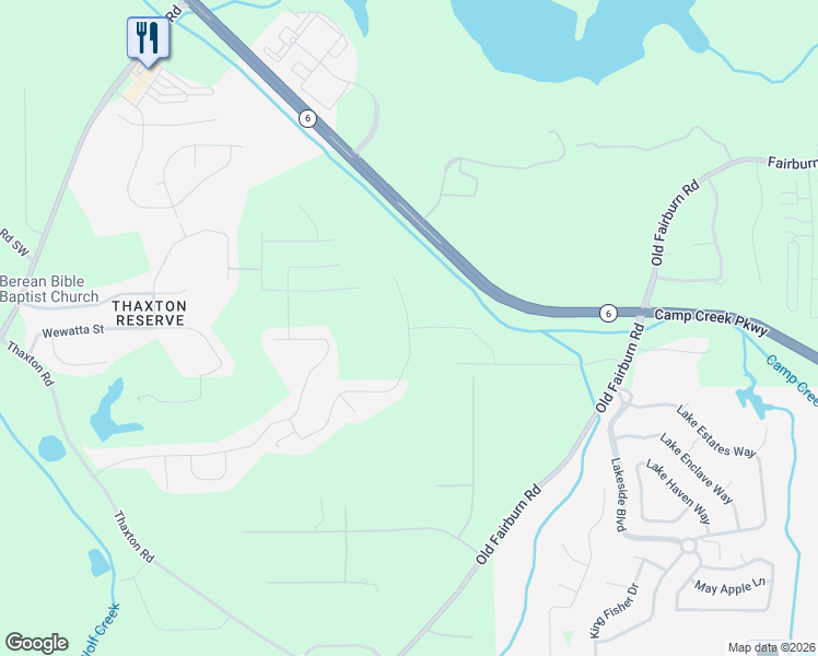 map of restaurants, bars, coffee shops, grocery stores, and more near 3719 Wartrace Drive in Atlanta