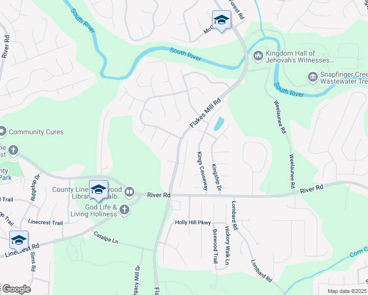 map of restaurants, bars, coffee shops, grocery stores, and more near 4129 Flakes Mill Manor Lane in Ellenwood