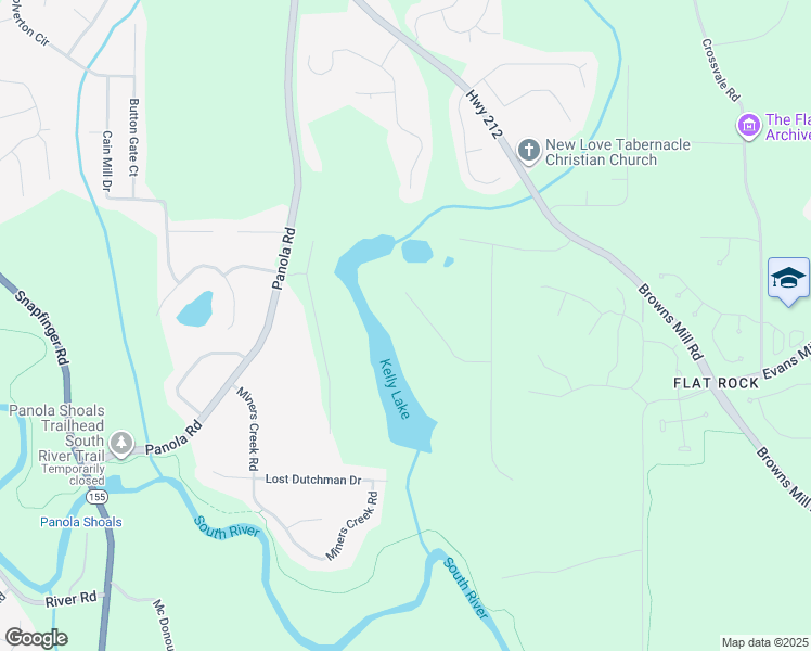 map of restaurants, bars, coffee shops, grocery stores, and more near 5253 Sandy Shores Court in Stonecrest