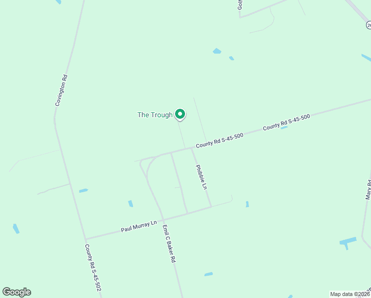 map of restaurants, bars, coffee shops, grocery stores, and more near 510 County Road S-45-500 in Salters