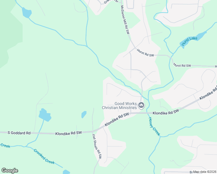 map of restaurants, bars, coffee shops, grocery stores, and more near 3131 Water Brook Drive Southwest in Conyers
