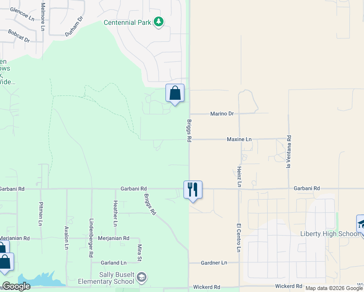 map of restaurants, bars, coffee shops, grocery stores, and more near 29935 Maxine Lane in Menifee